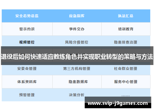 退役后如何快速适应教练角色并实现职业转型的策略与方法 退役后如何快速适应教练角色并实现职业转型的策略与方法