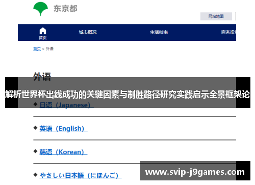 解析世界杯出线成功的关键因素与制胜路径研究实践启示全景框架论 解析世界杯出线成功的关键因素与制胜路径研究实践启示全景框架论